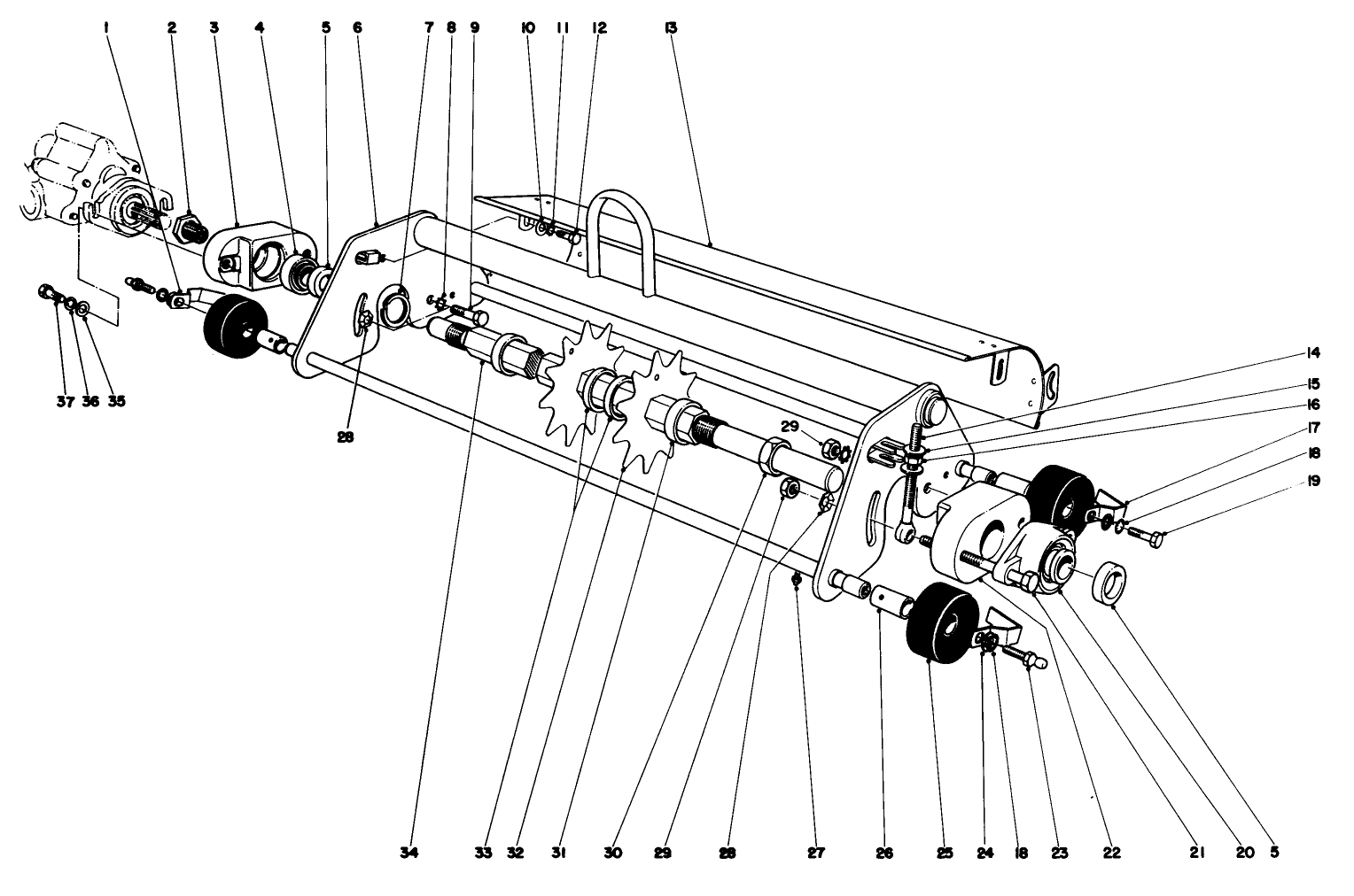 Thatching Reel Attachment Model No. 04416 (optional)