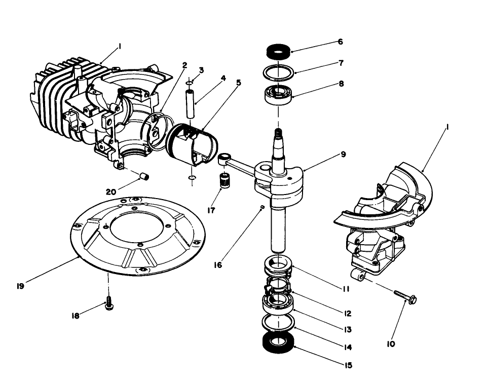 Crank Shaft Assembly (model No. 47pl0-1)