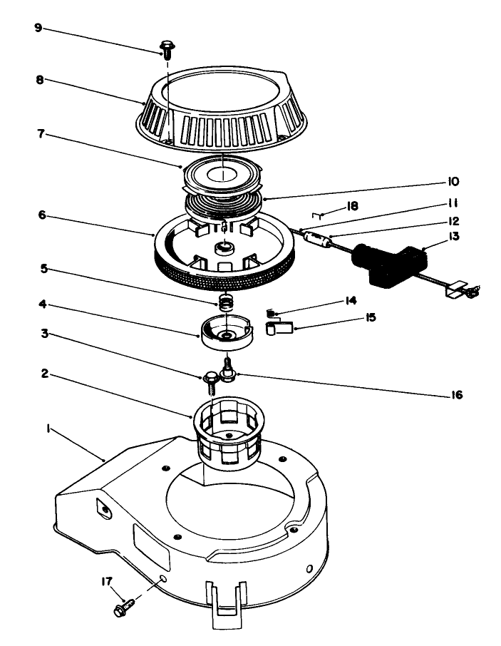 Recoil Assembly (model No. 47pl0-1)