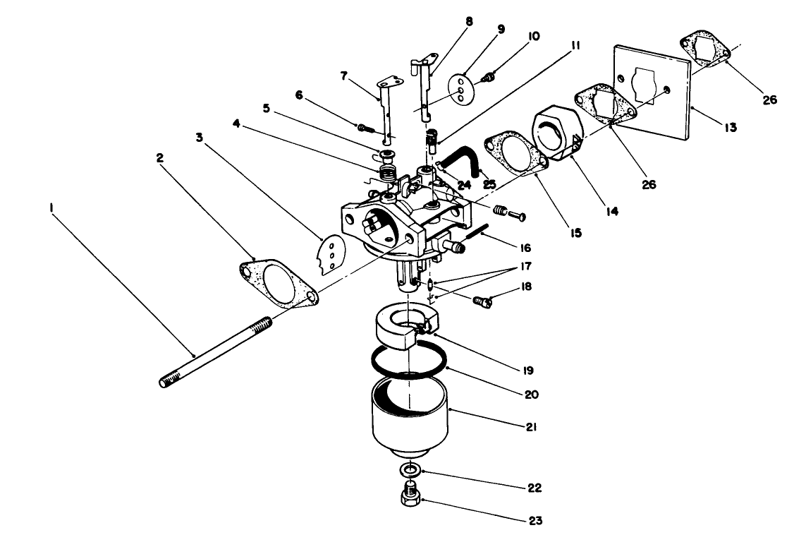 Carburetor Assembly (model No. 47pl0-1)