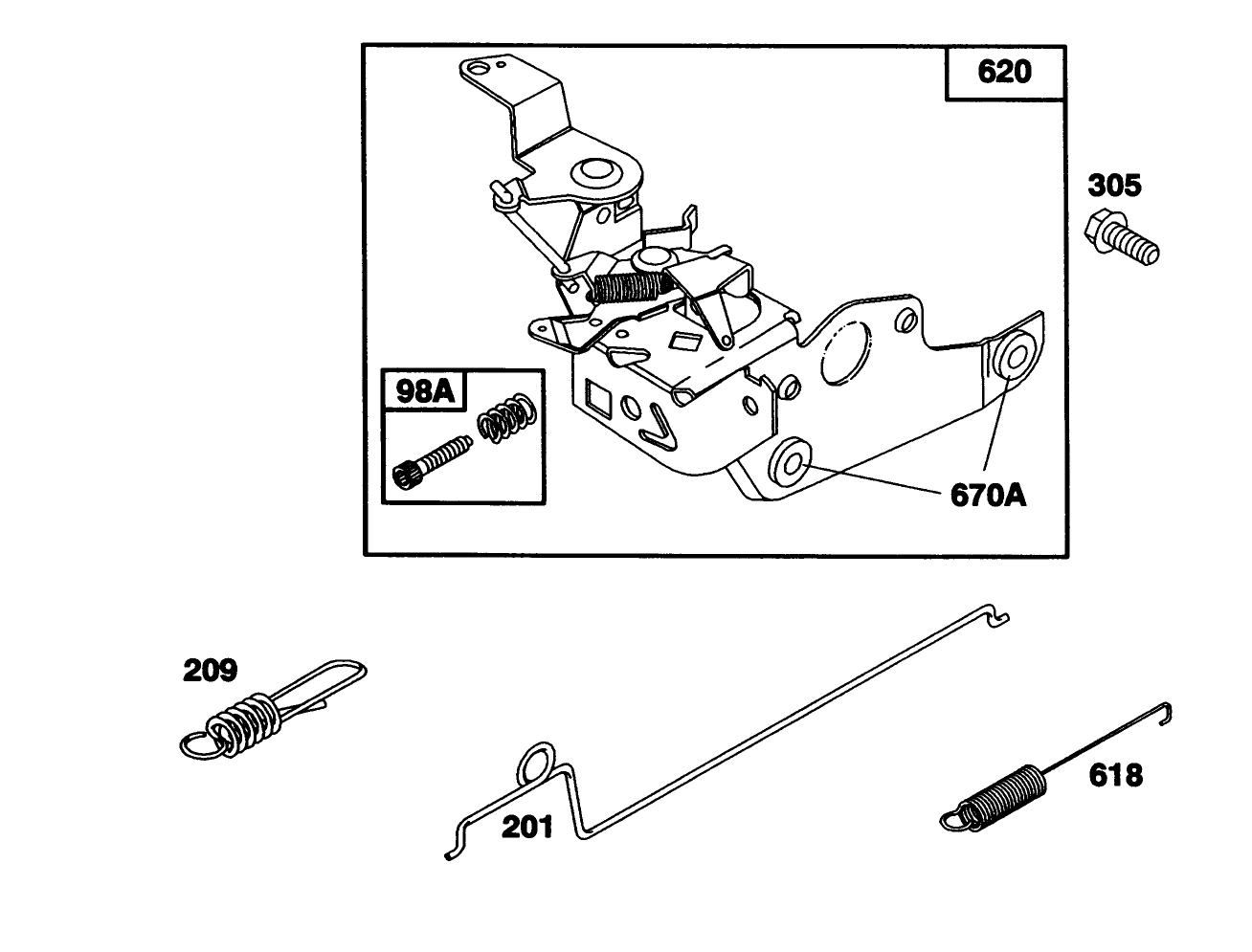 Engine Riggs & Stratton Model 124702-3115-01
