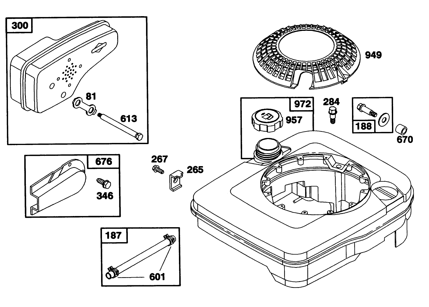 Engine Riggs & Stratton Model 124702-3115-01
