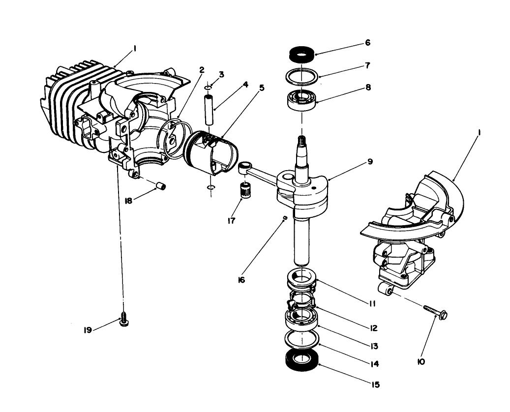Short Block Assembly (engine Model No. 47ph7-5, 47pk9-5 & 47plo-5)