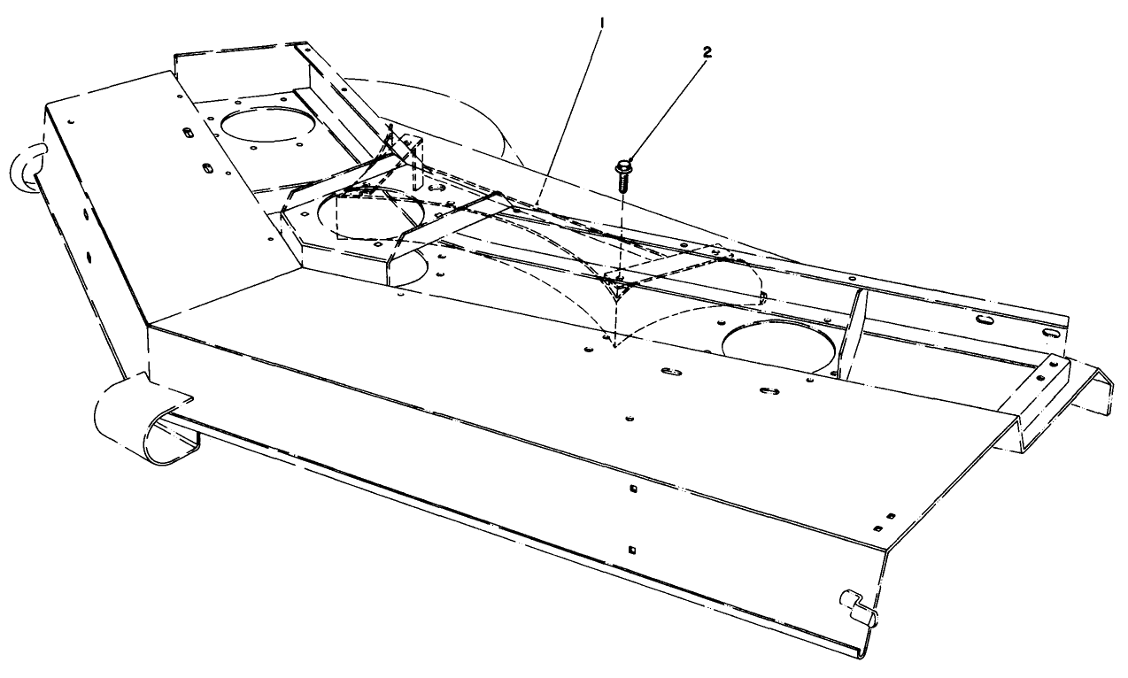 Rear Baffle Kit No. 51-1460 (optional) (for Cutting Unit Model No. 30721 )