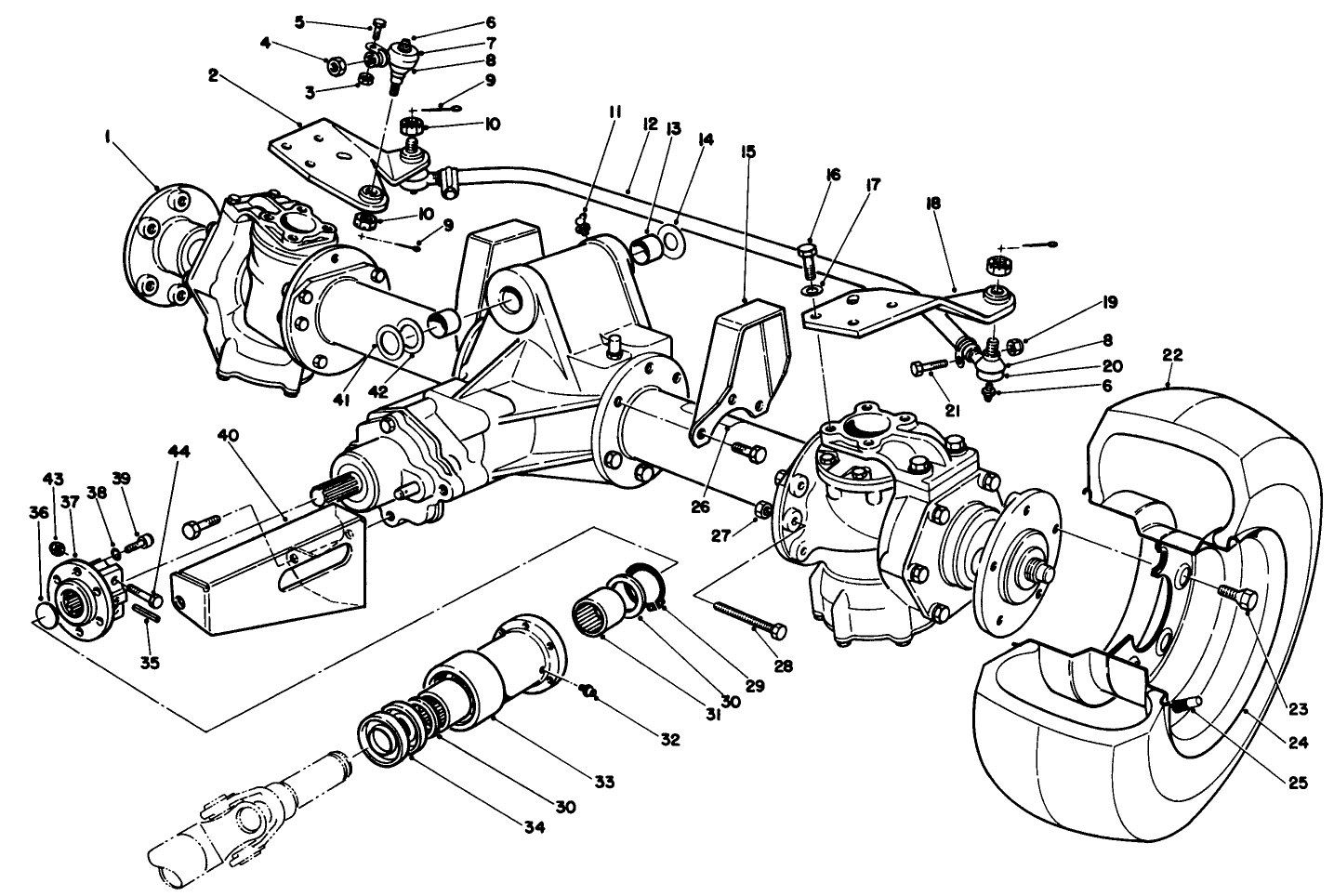 Steerable Axle Assembly
