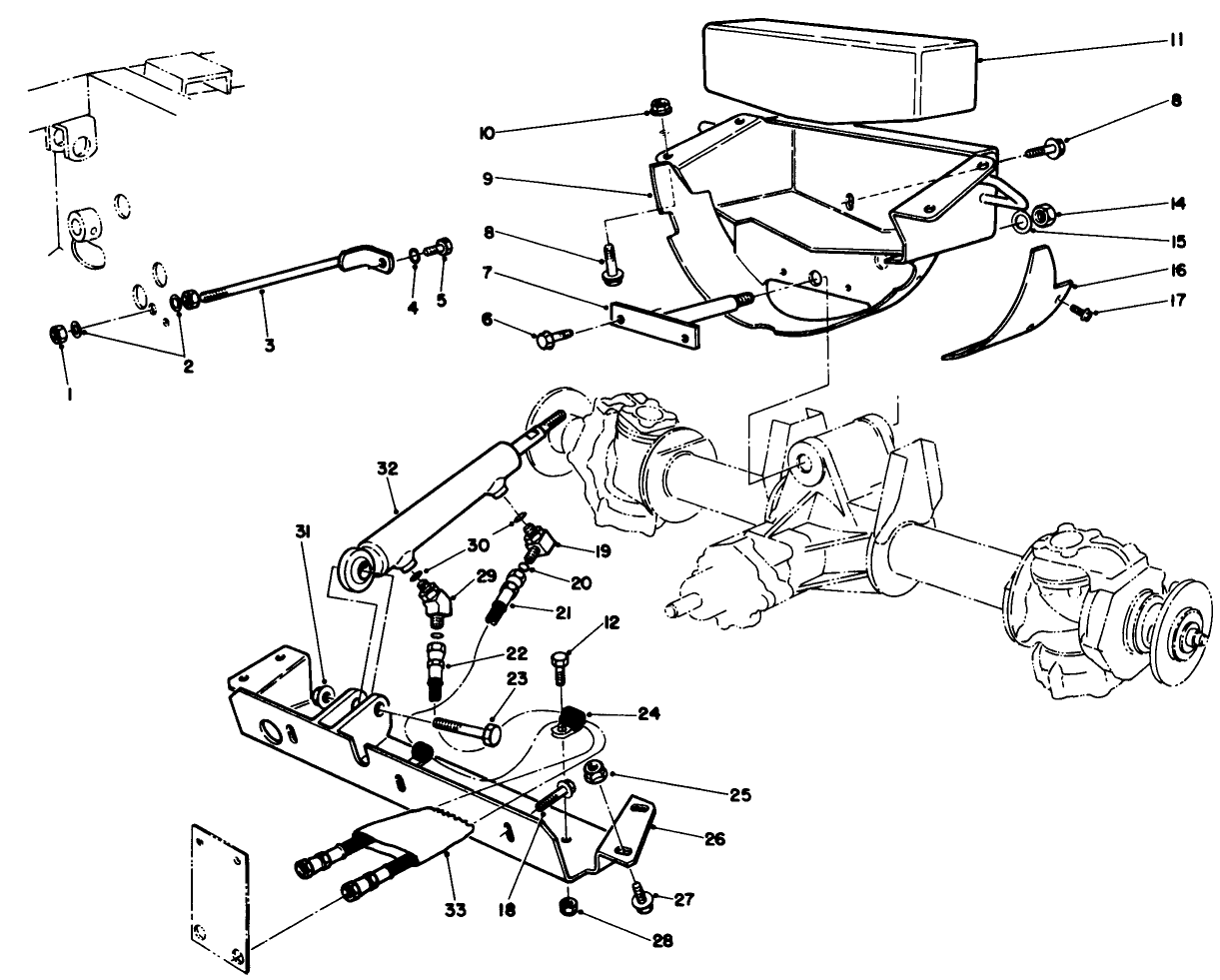 Axle Support & Steering Cross Member