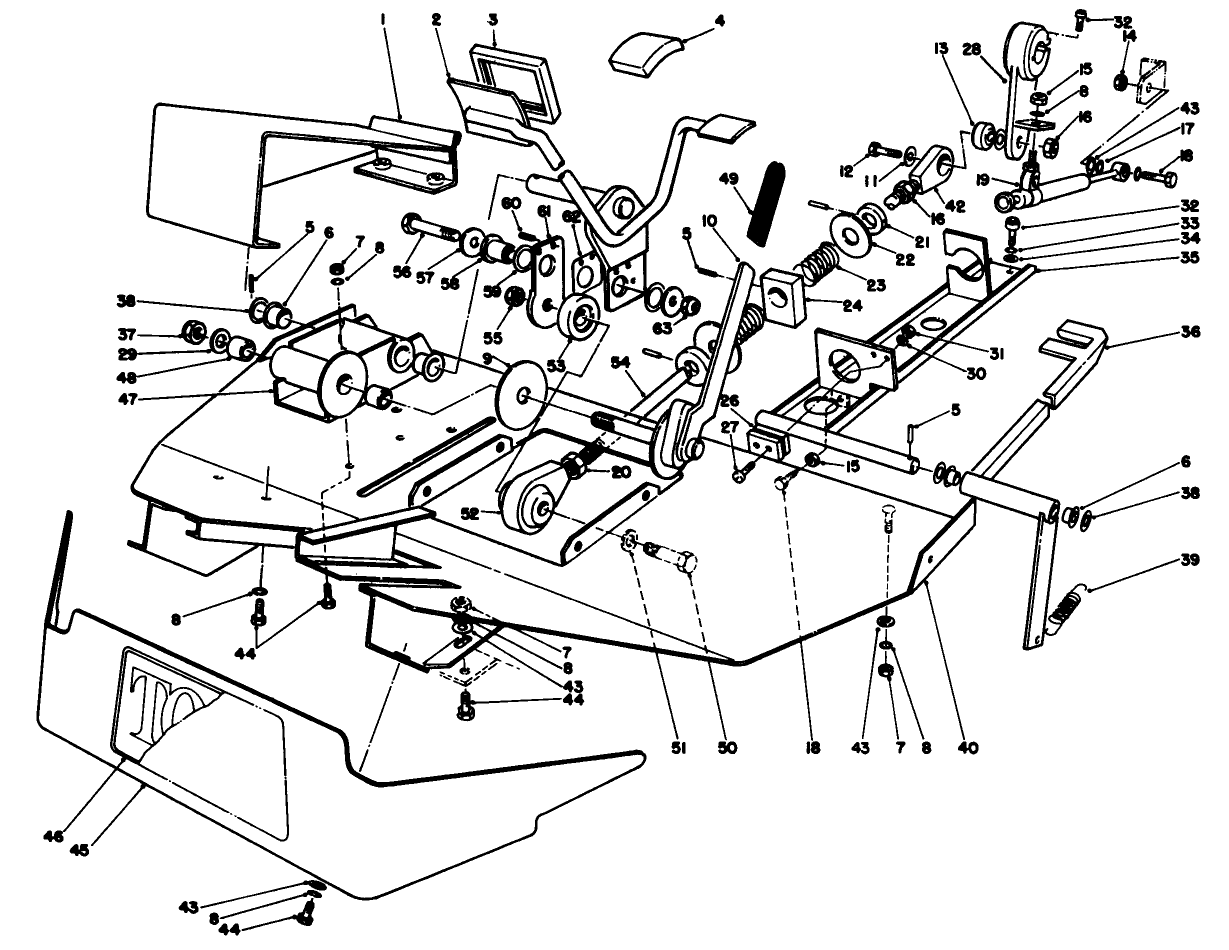 Foot Rest & Pedal Assembly