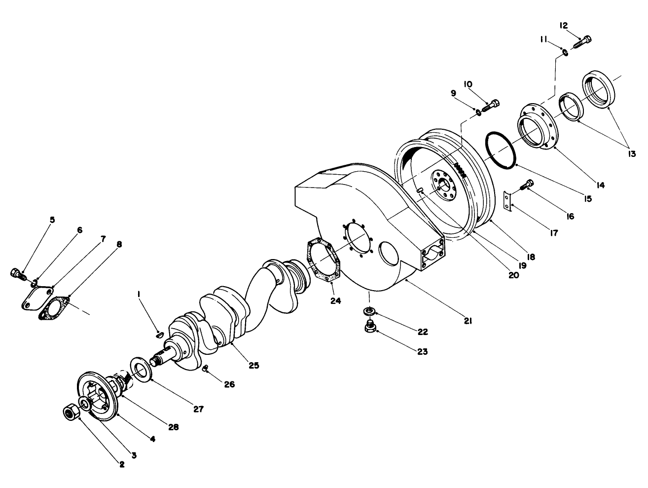 Crankshaft & Flywheel Housing Components