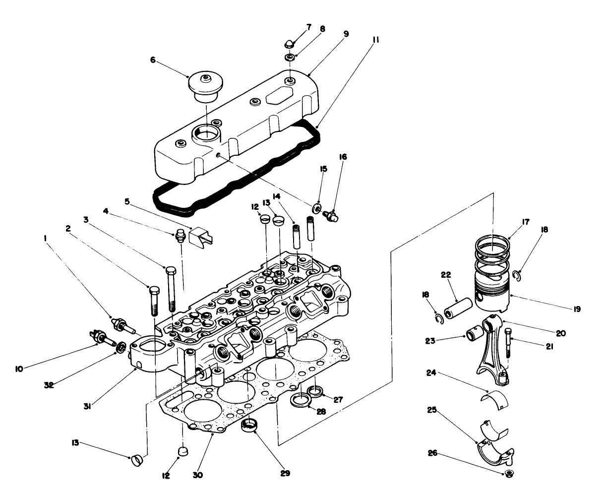 Cylinder Head & Piston Components