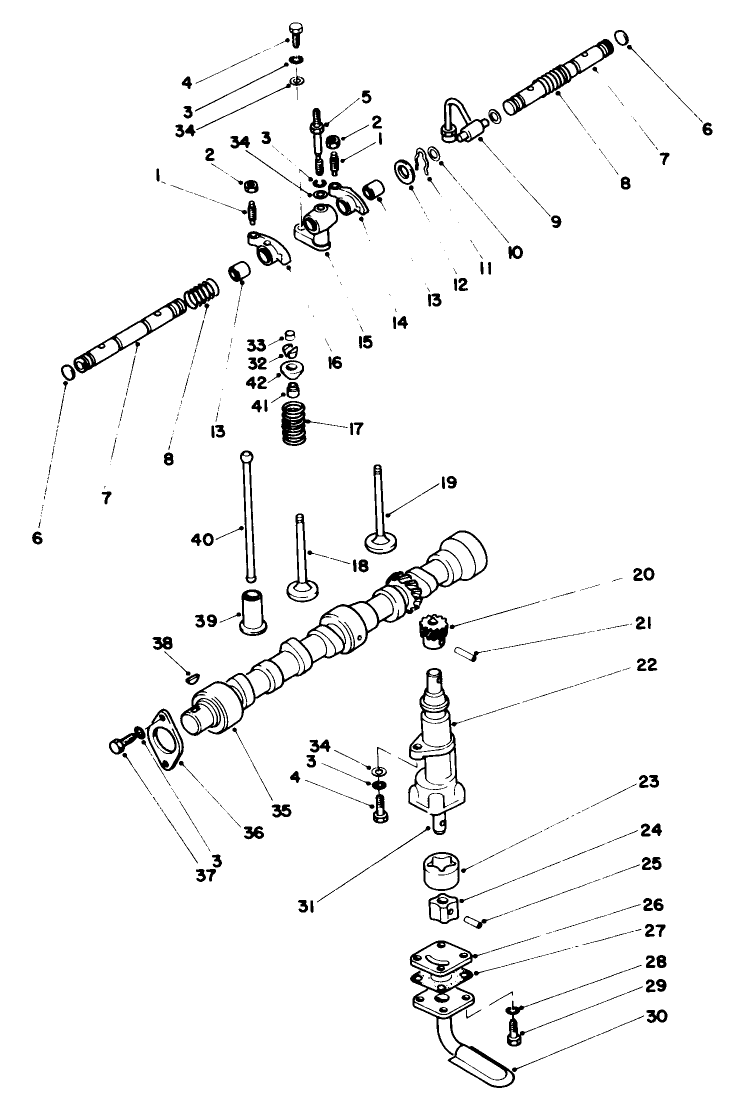 Valve, Camshaft & Pump Components