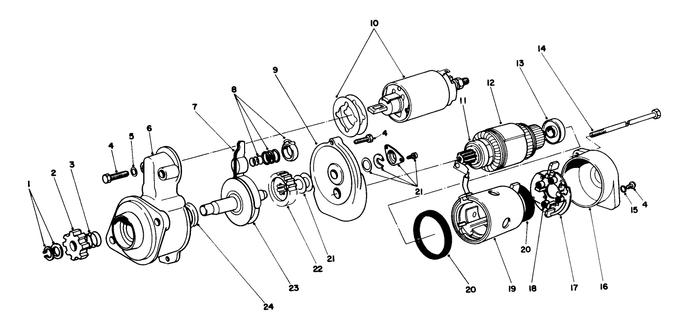 Starter Motor Assembly No. 51-7590