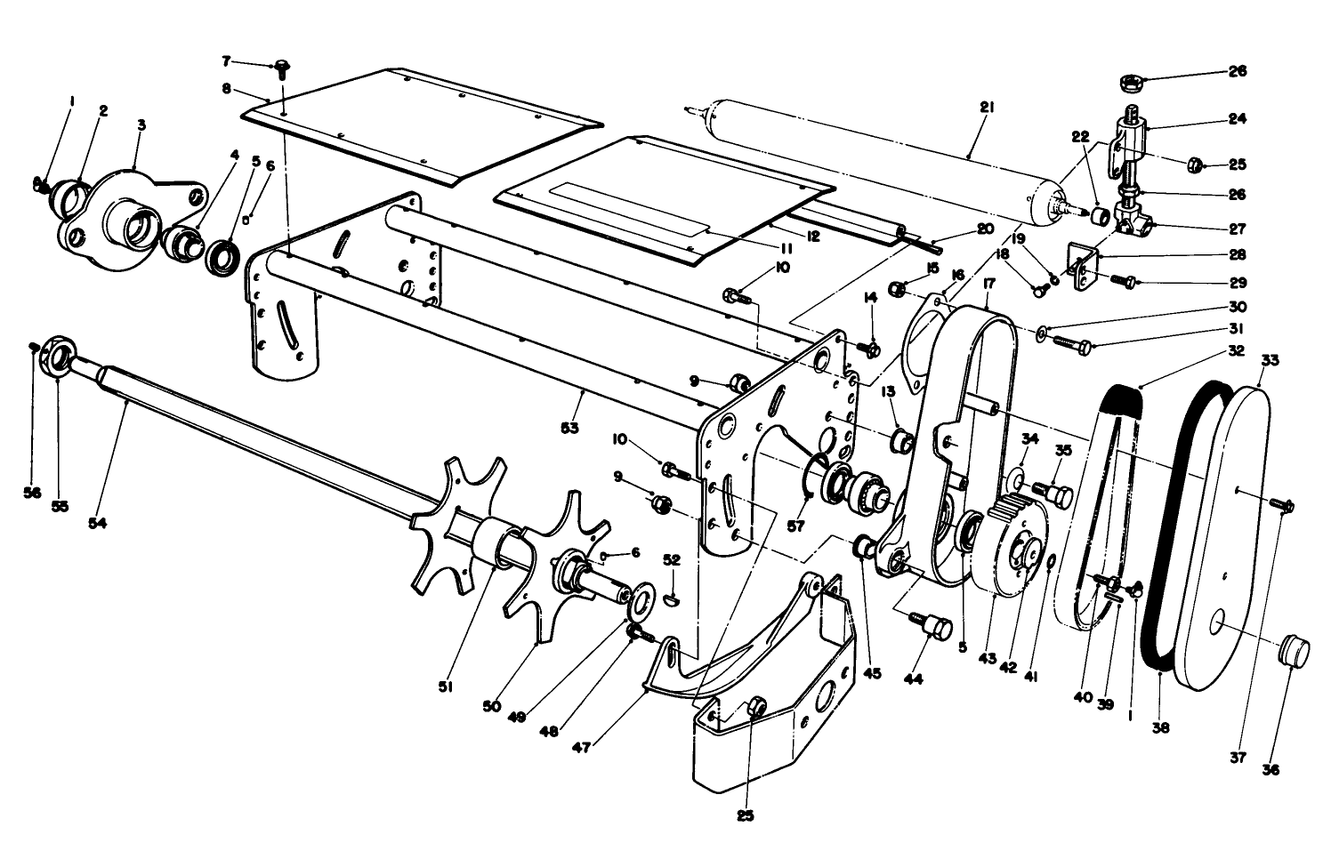 R.h. & L.h. Dei Hatcher Reel Assembly (optional) R.h Model No. 03732 & L.h. Model No. 03730 (continued)