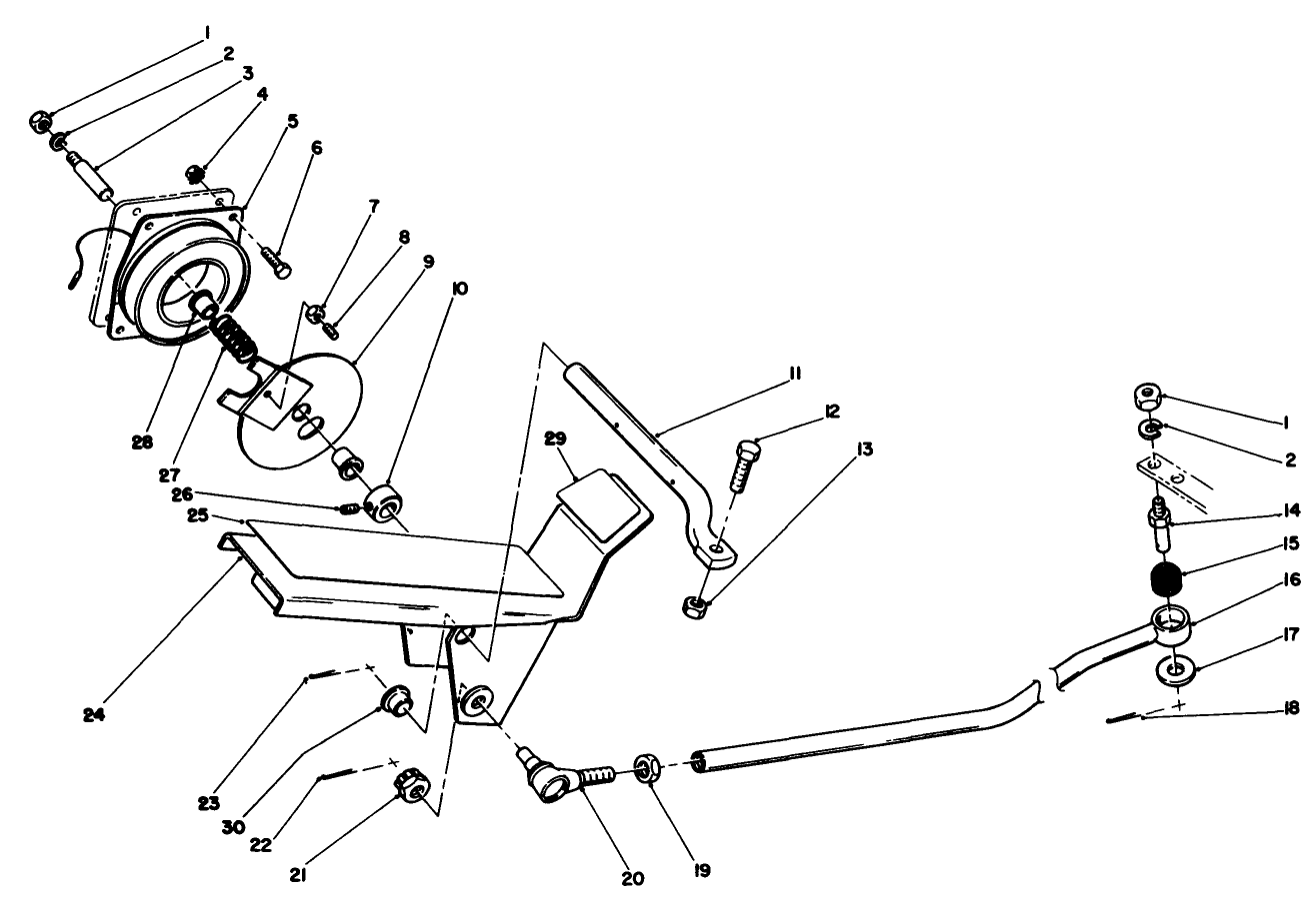 Traction Pedal & Cruise Control Assembly