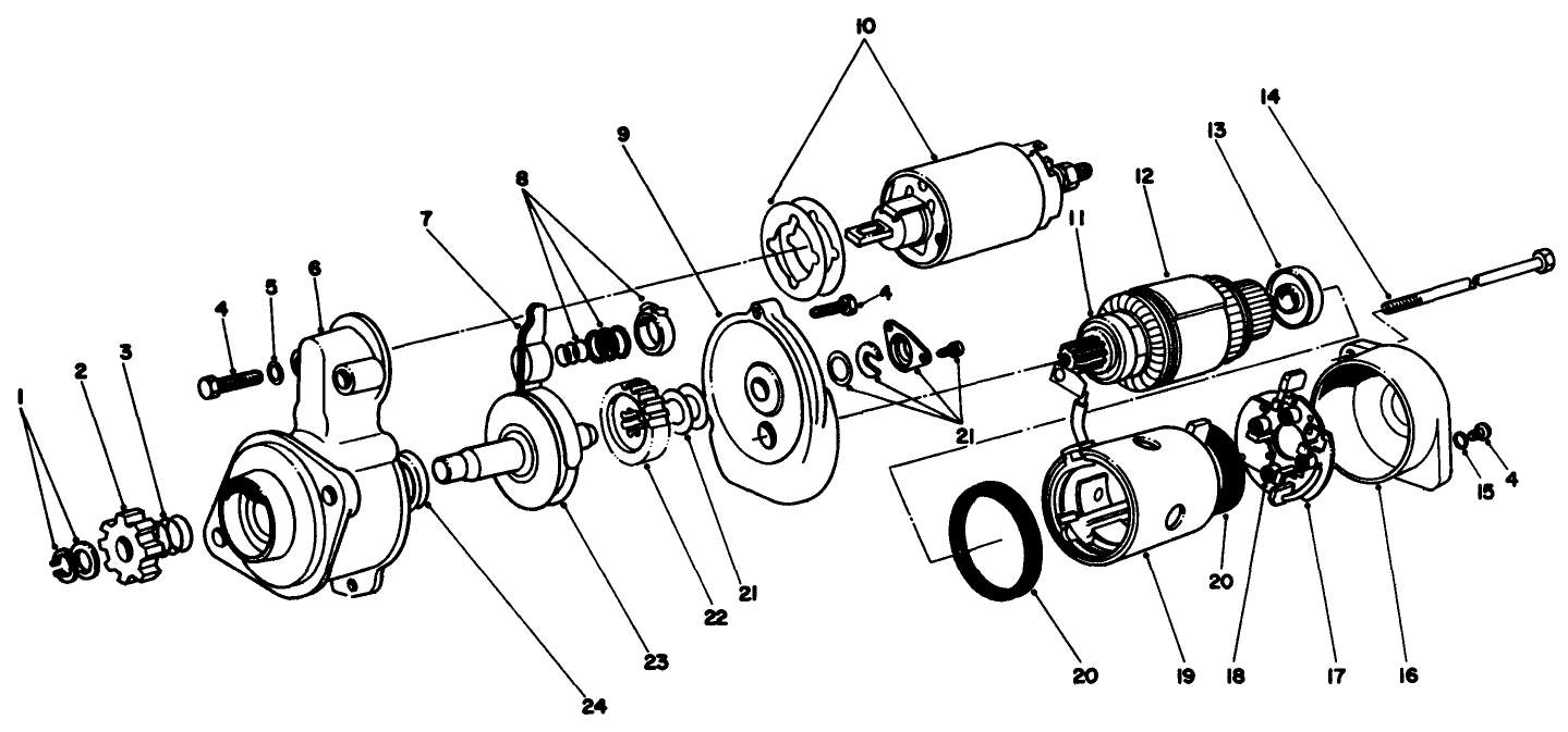 Starter Motor Assembly No. 70-5860