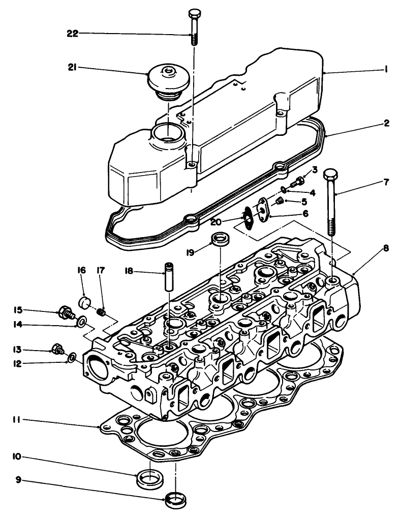 Rocker Cover & Cylinder Head Assembly