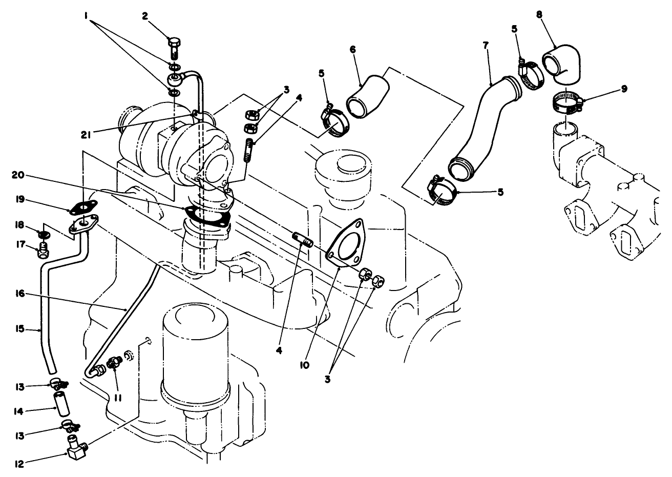 Turbocharger Oil Pipe Assembly