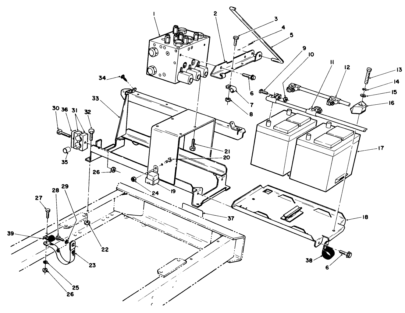 Battery Frame Assembly (on Serial #00219 And Up)