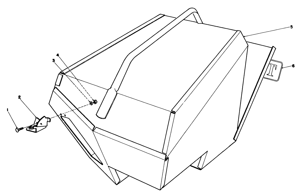 Steel Grass Catcher (model 22099) (optional)