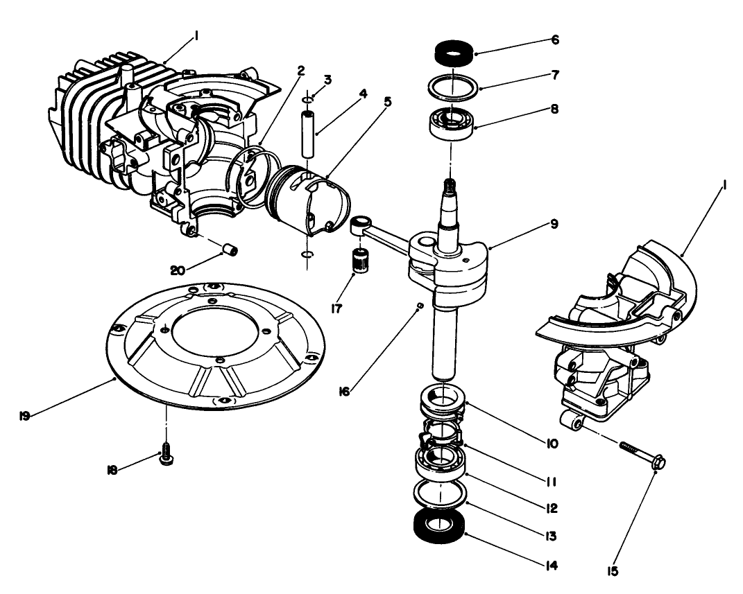 Crankshaft Assembly (model No. 47pl0-3)