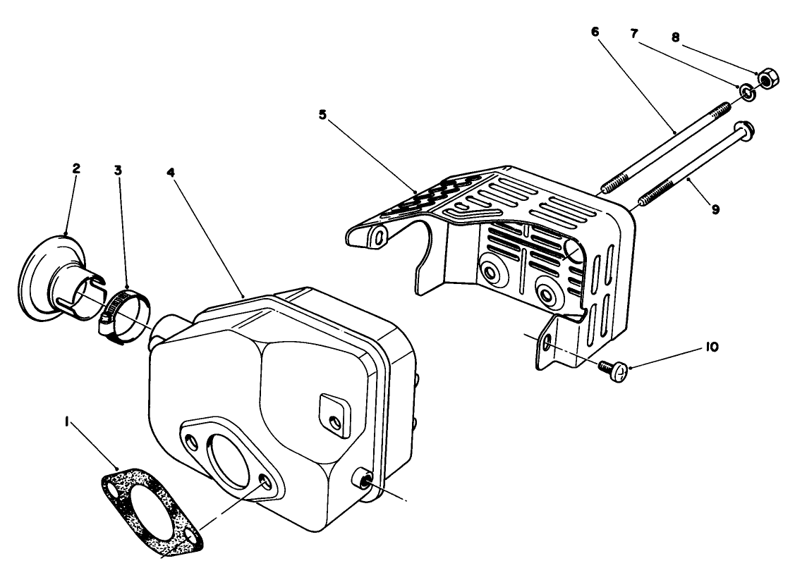 Muffler Assembly (model No. 47pl0-3)