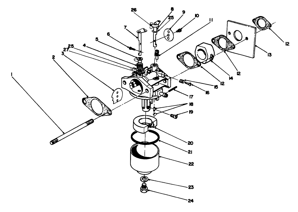 Carburetor Assembly (model No. 47pl0-3)
