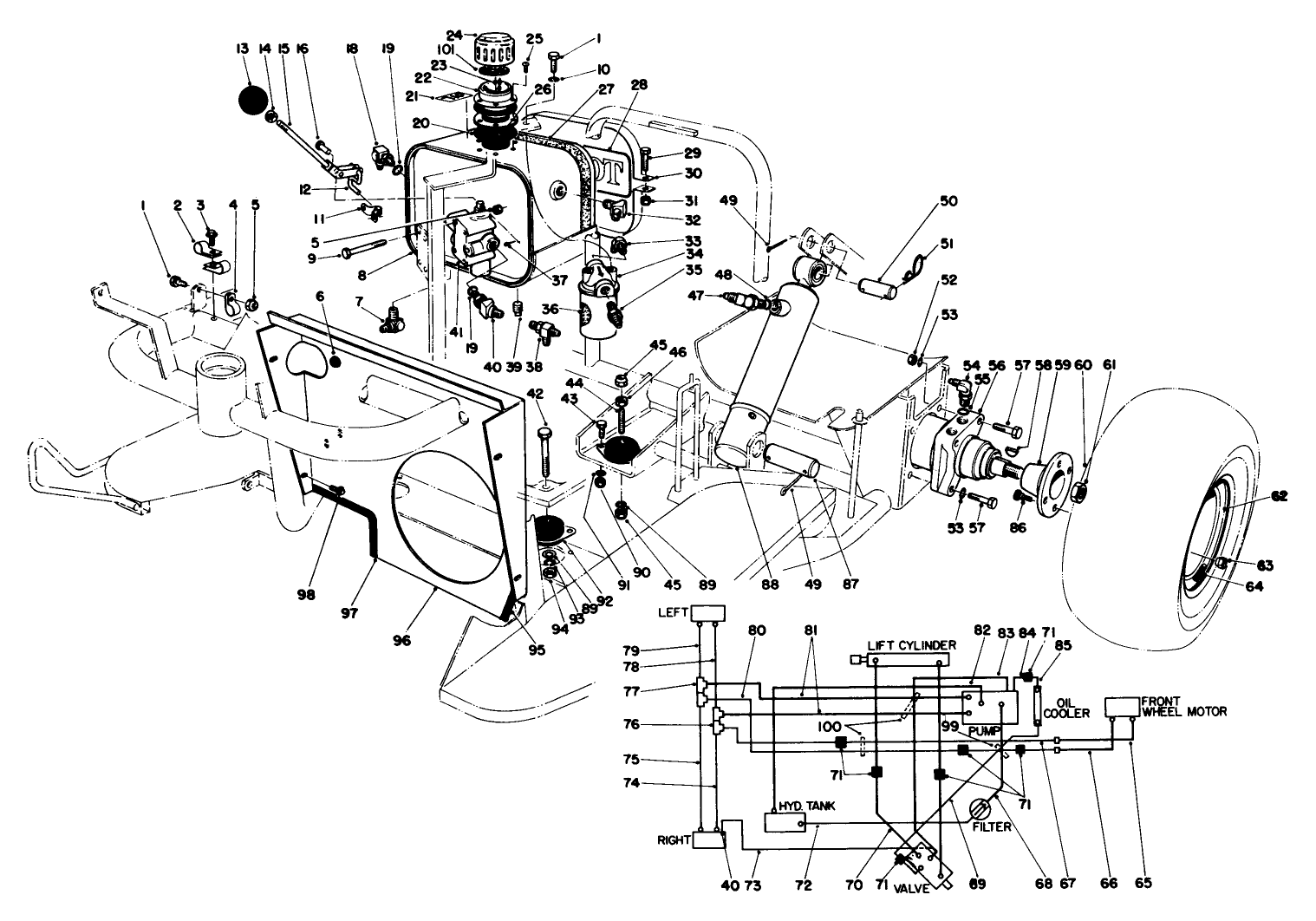 Hydraulic Tank And Systems Diagram