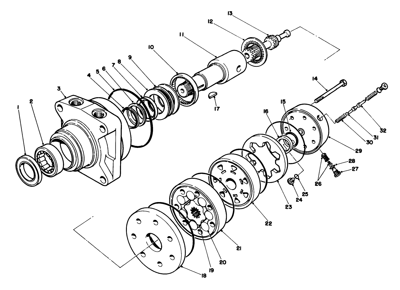 Hydraulic Drive Motor Right Rear No. 75-9840