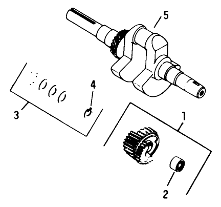 Engine Kohler Model No. K321s Spec. No. 60434 Crankshaft Group 8