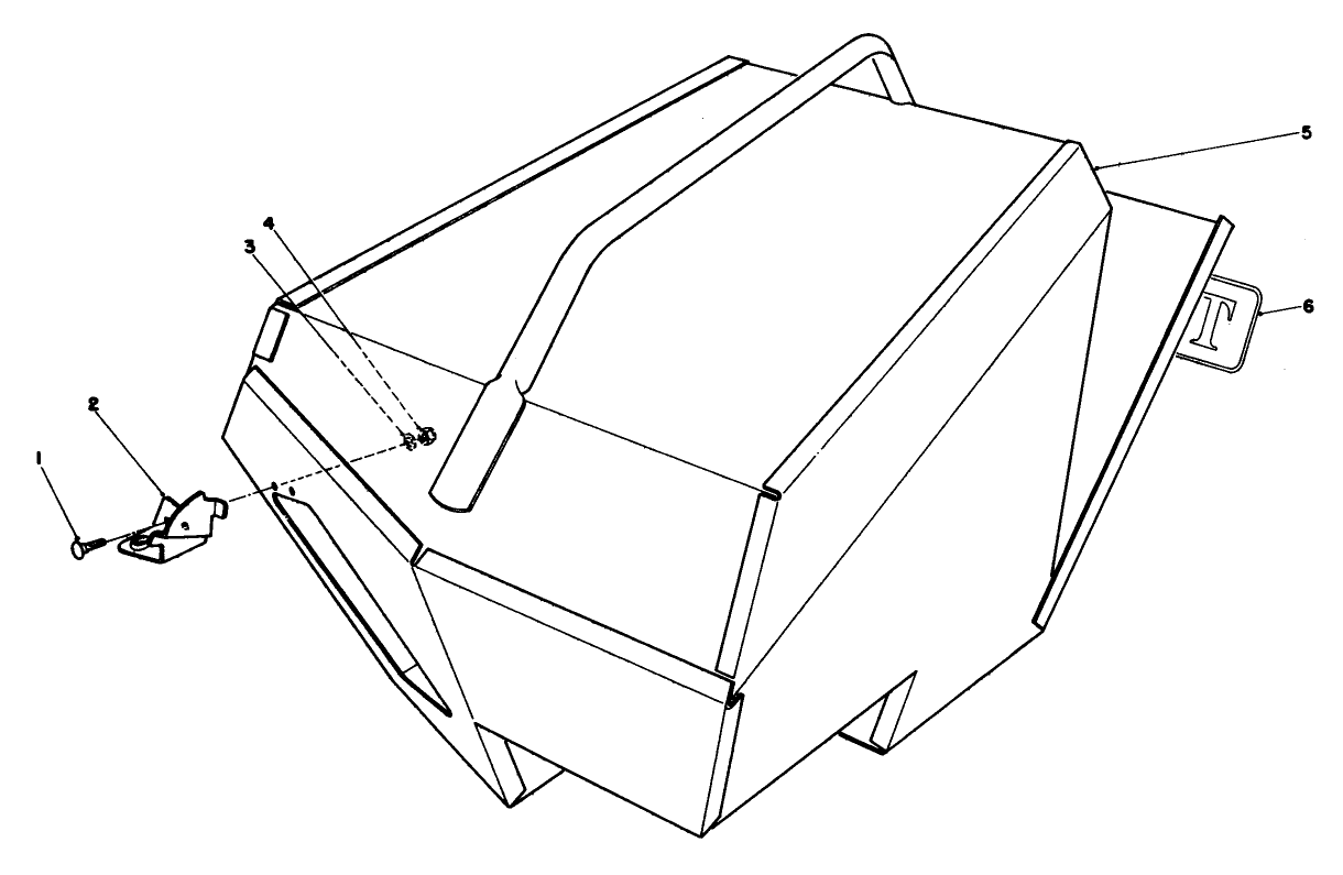 Steel Grass Catcher (model 22099)(optional)