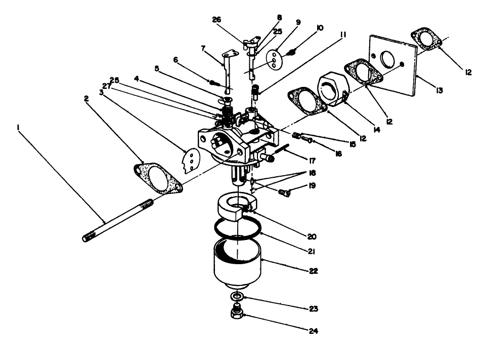 Carburetor Assembly (model No. 47pl0-3)