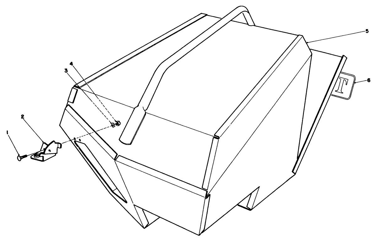Steel Grass Catcher (model 22099) (optional)