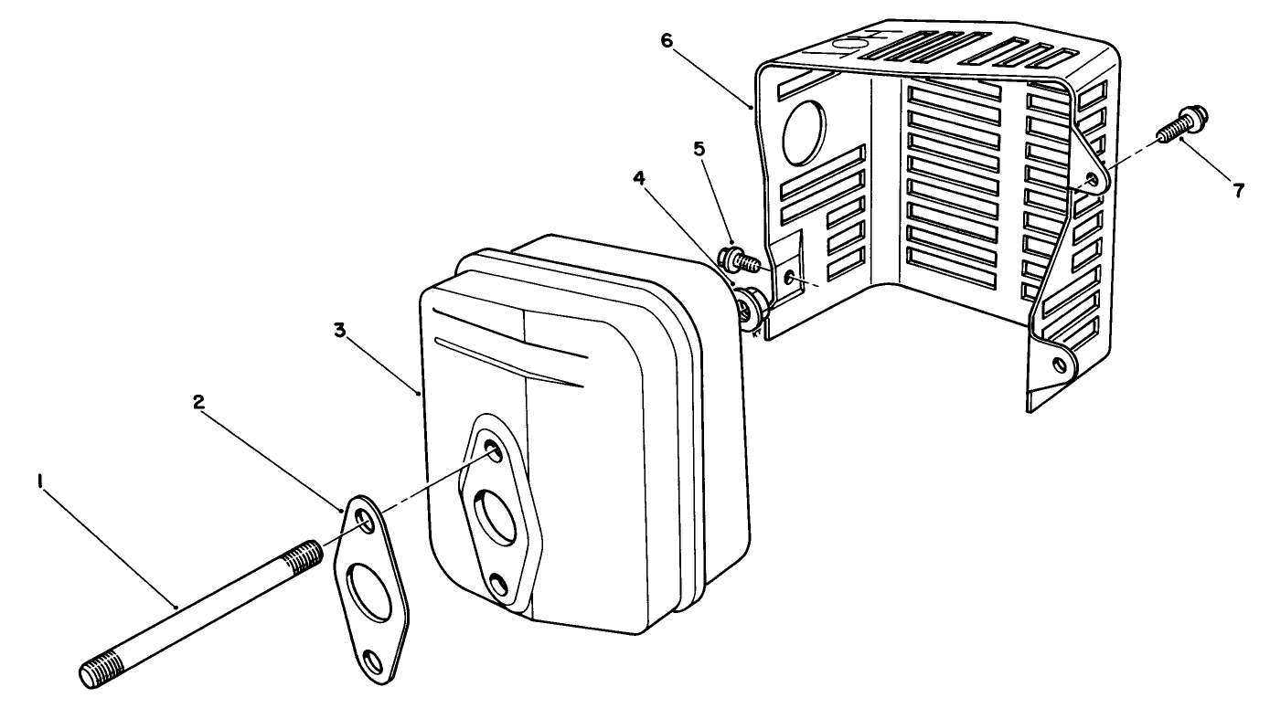 Muffler Assembly (engine Model No. Vml0-4)