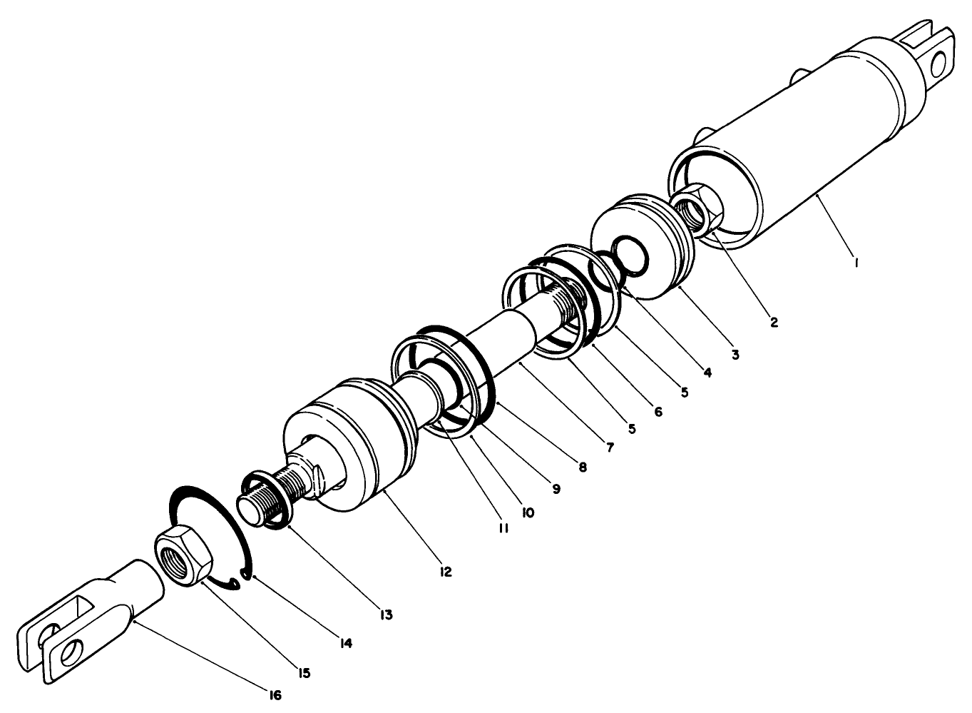 Hydraulic Cylinder Assembly No. 62-4660