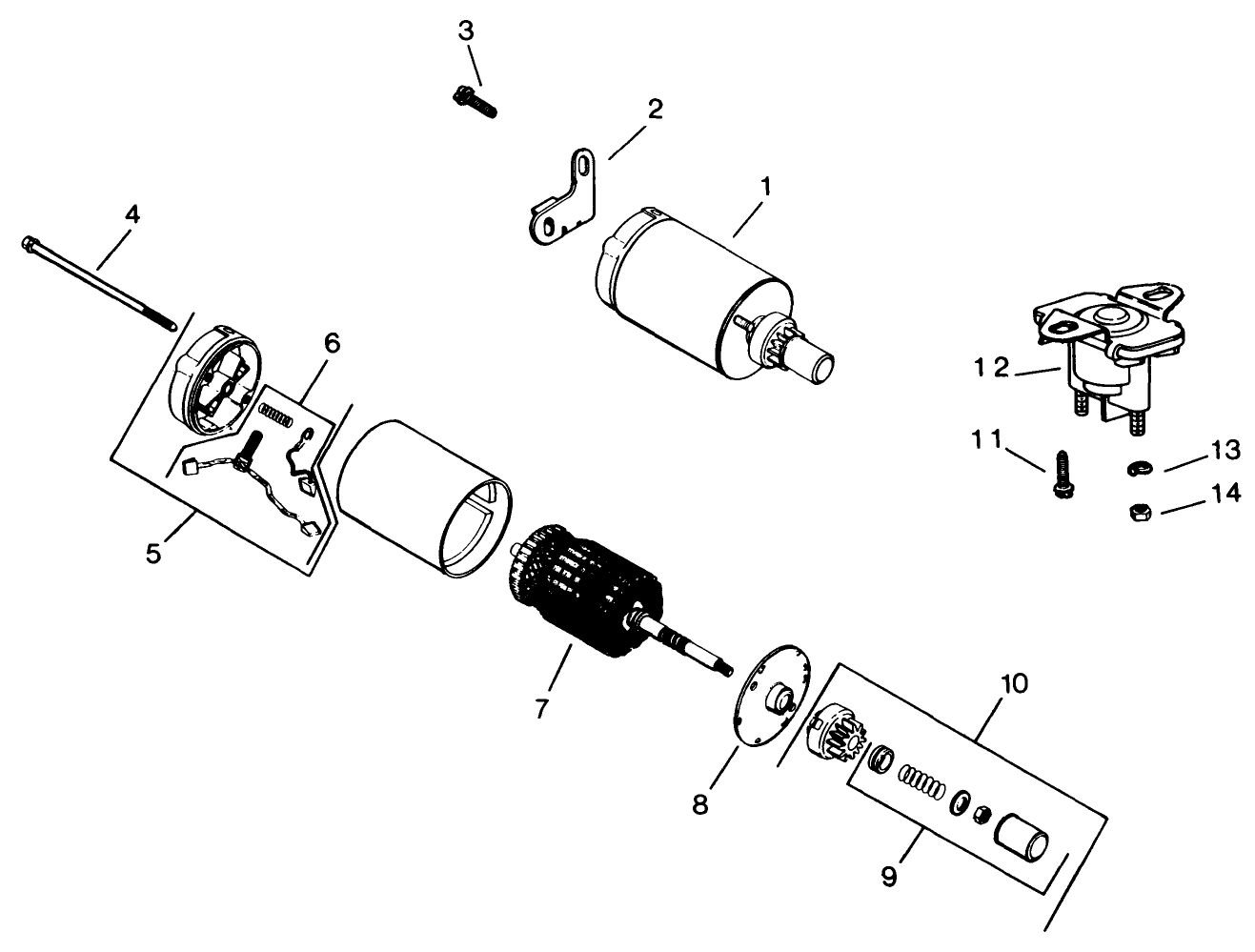 Electric Starter-Engine Model No. M16s Spec No. 711559