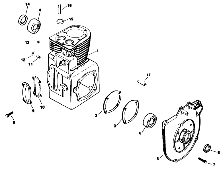 Crankcase-Engine Model No. M16s Spec 711559
