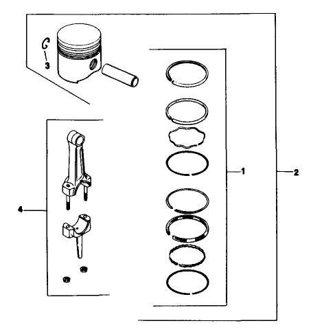 Piston & Rod-Engine Model No. M16s Spec 711559