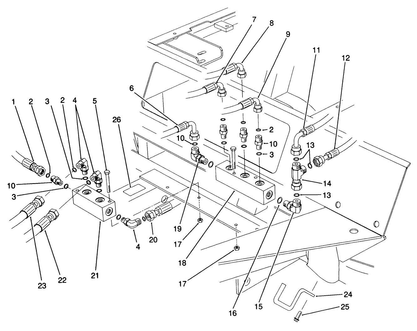 Front Hydraulic Manifolds