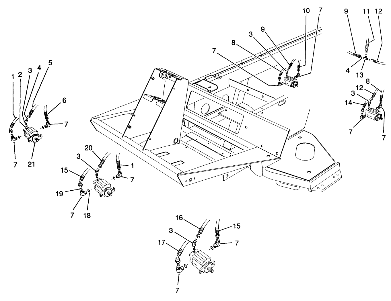 Cutting Unit Hydraulic Components