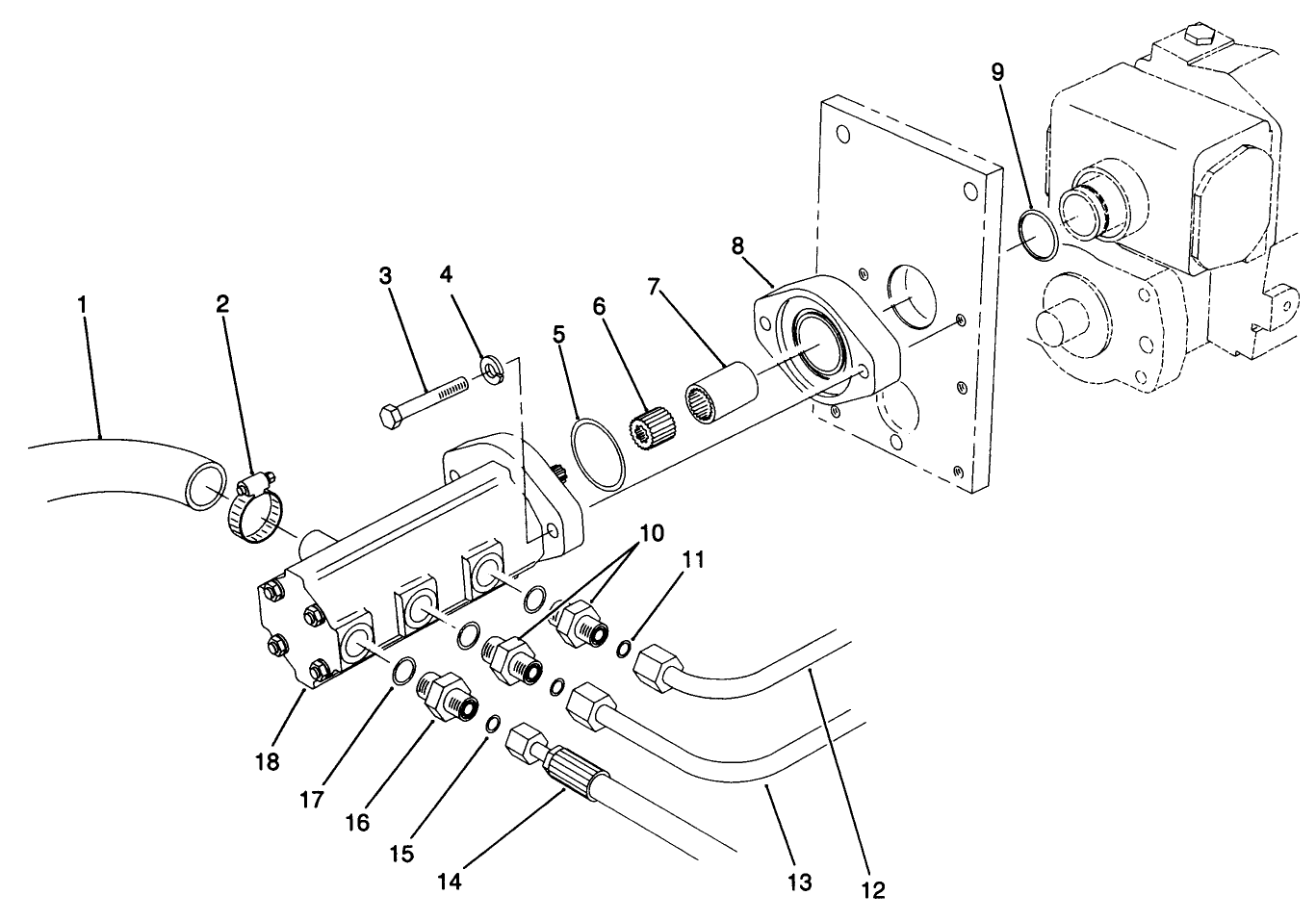 Gear Pump Installation Assembly
