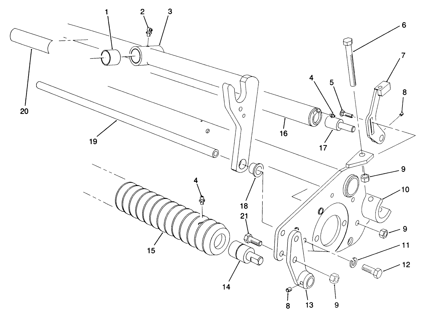 Cutting Unit Rollers Assembly
