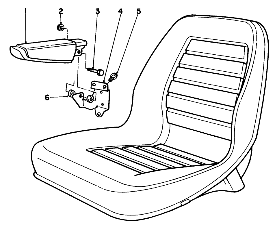 Armrest Kit Model No. 30707 (optional)