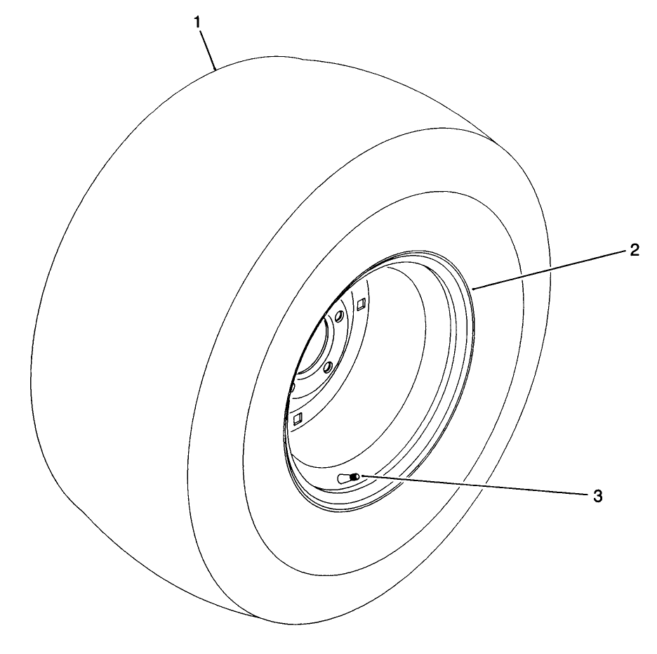 Front Tire Assembly Model No. 03515 (optional)