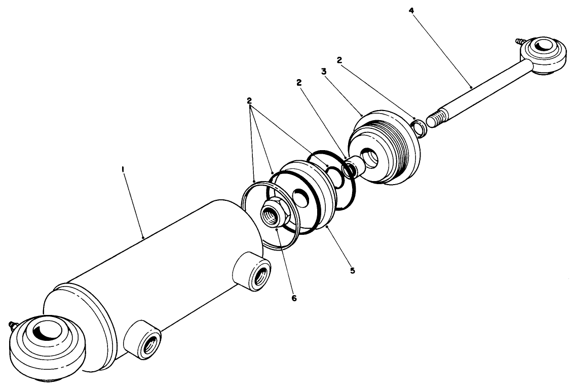 Hydraulic Steering Cylinder No. 63-9240