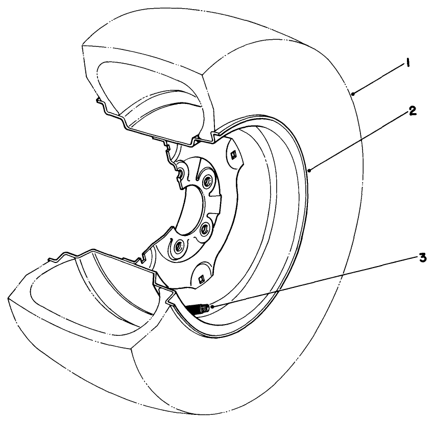 Tire & Wheel Assembly 23 X 10.5 X 12 No. 62-7020 (optional)