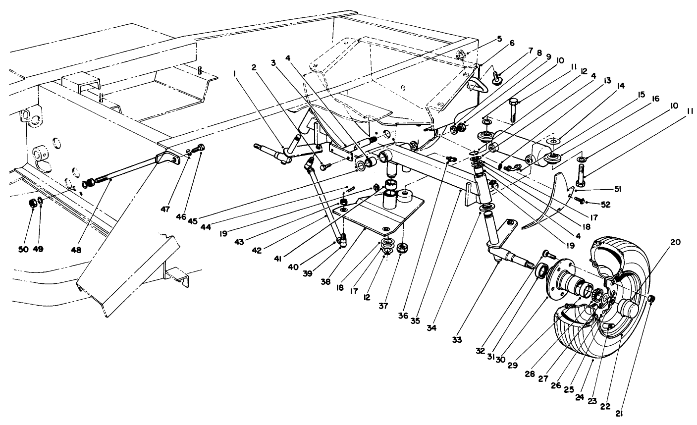 Rear Axle & Wheel Assembly