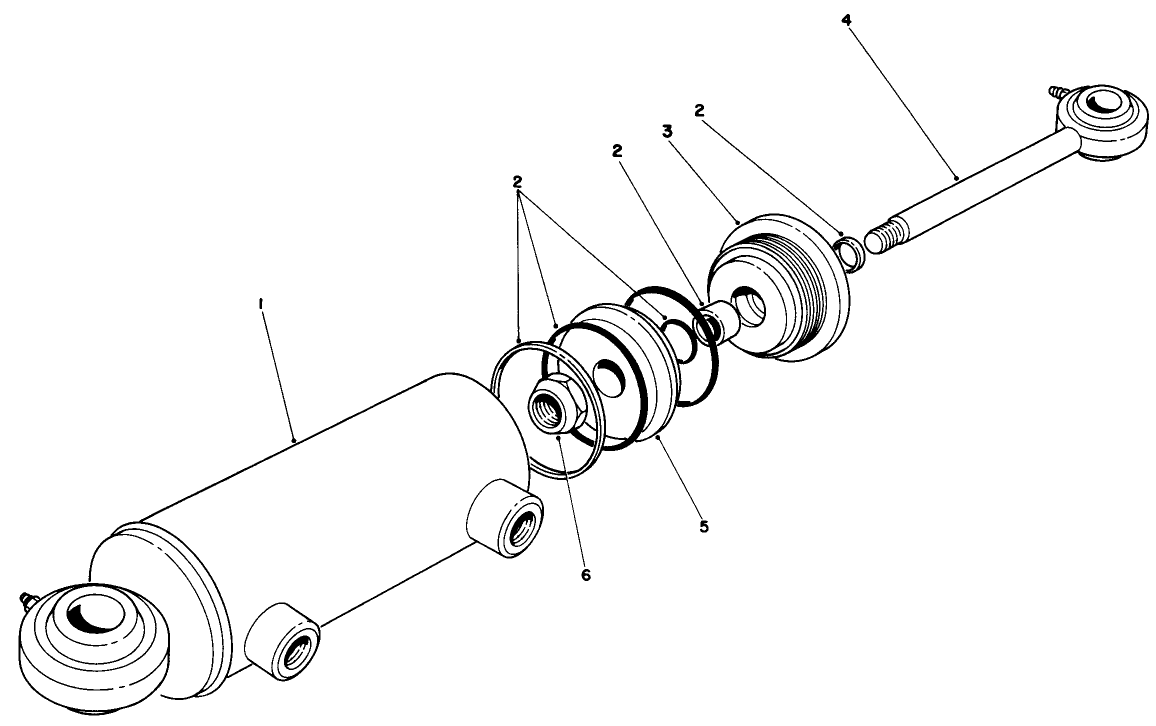 Hydraulic Steering Cylinder Assembly No. 63-9240