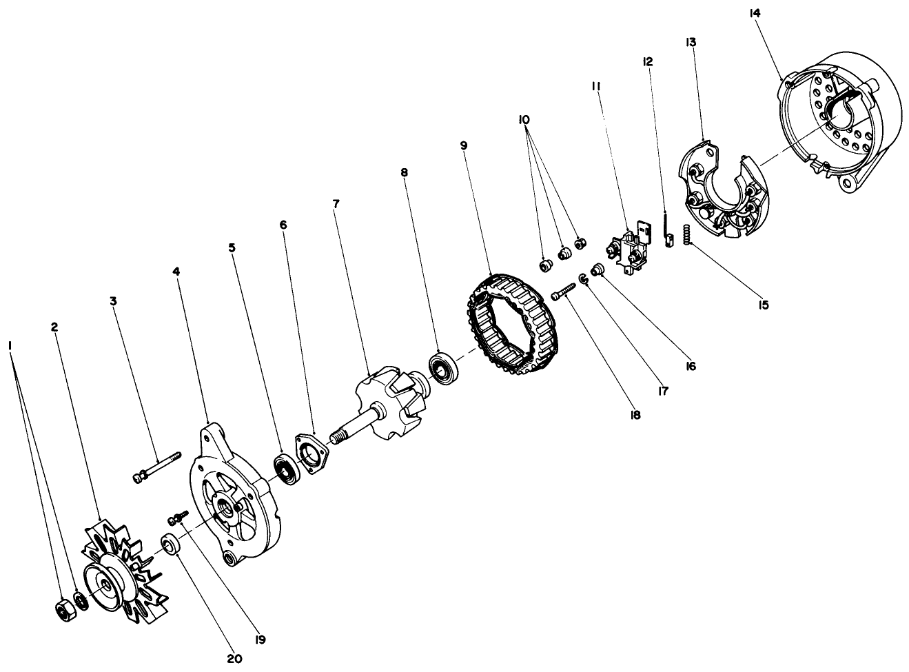 Alternator Assembly No. 43-0390