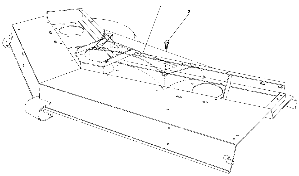 Rear Baffle Kit No. 51-1460 (optional)(for Cutting Unit Model No. 30721)