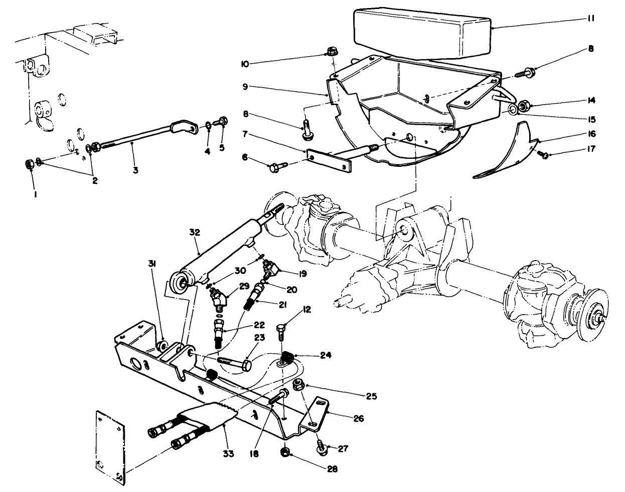 Axle Support & Steering Cross Member
