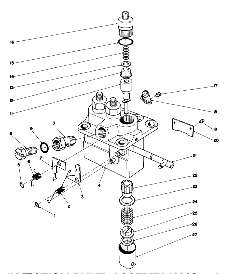 Fuel Injection Pump Assembly No. 42-8000